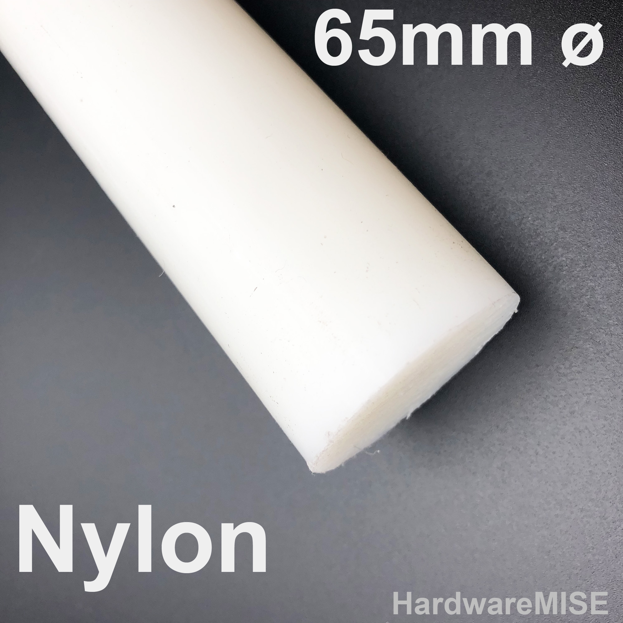 Nylon Rod Ivory White Color 65mm Diameter Malaysia Ready Stock